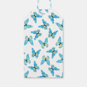 蝶カスタム色グラフィック ギフトタグ (裏面)