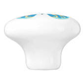 蝶カスタム色グラフィック セラミックノブ (側面)