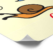 蝶カタツムリ昆虫サンダー_コーブ ポスター (角)