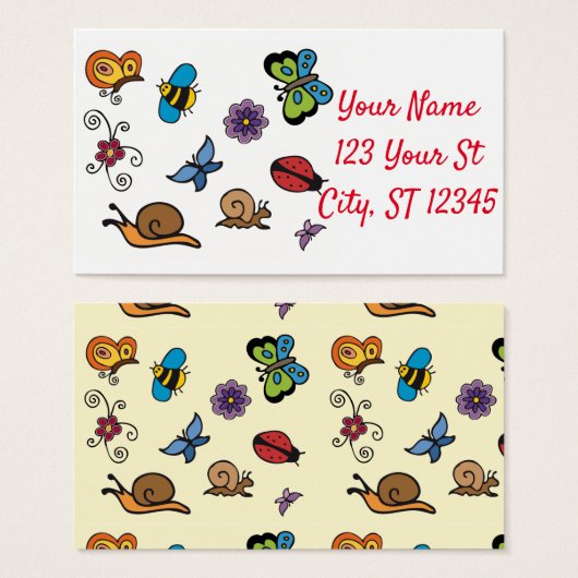 蝶カタツムリ昆虫Thunder_Cove (正面&裏面)