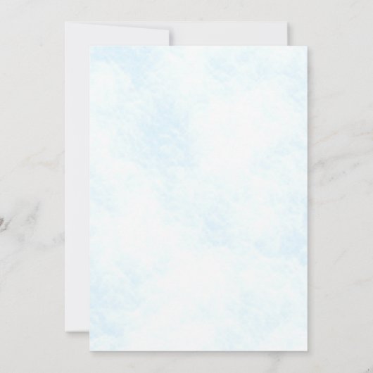 蝶カップルの生涯の応援シャワー 招待状 (裏面)