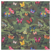 蝶カモフラージュ生地 ファブリック (見本)