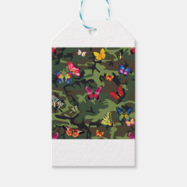 蝶カモフラージュ ギフトタグ