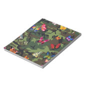 蝶カモフラージュ ノートパッド (回転)