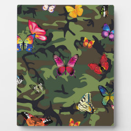 蝶カモフラージュ フォトプラーク