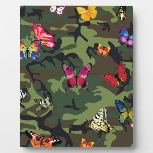 蝶カモフラージュ フォトプラーク (正面)