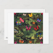 蝶カモフラージュ ポストカード (正面/裏面)
