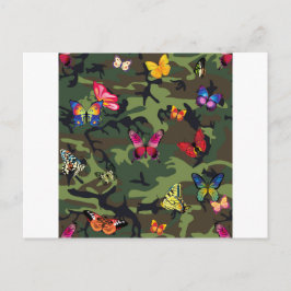 蝶カモフラージュ ポストカード
