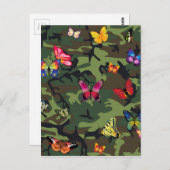 蝶カモフラージュ ポストカード (正面/裏面)