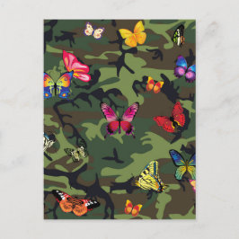 蝶カモフラージュ ポストカード