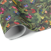 蝶カモフラージュ ラッピングペーパー (ロールコーナー)