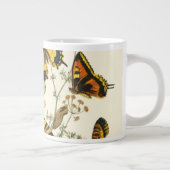 蝶カラフルと毛虫の集まり ジャンボコーヒーマグカップ (右)