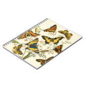 蝶カラフルと毛虫の集まり ノートブック (左側)