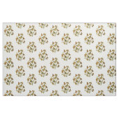 蝶カラフルと毛虫の集まり ファブリック (ファットクウォーター)