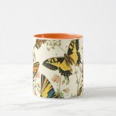 蝶カラフルと毛虫の集まり マグカップ (中央)