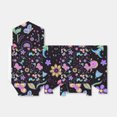 蝶カラフルと花かわいい フェイバーボックス (折り畳みなし)