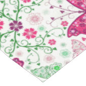 蝶カラフルと花の模様 テーブルクロス (アングル)