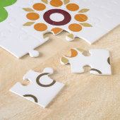 蝶カラフルと花 ジグソーパズル (側面)