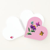 蝶カラフルと花 ノートブック (内部)