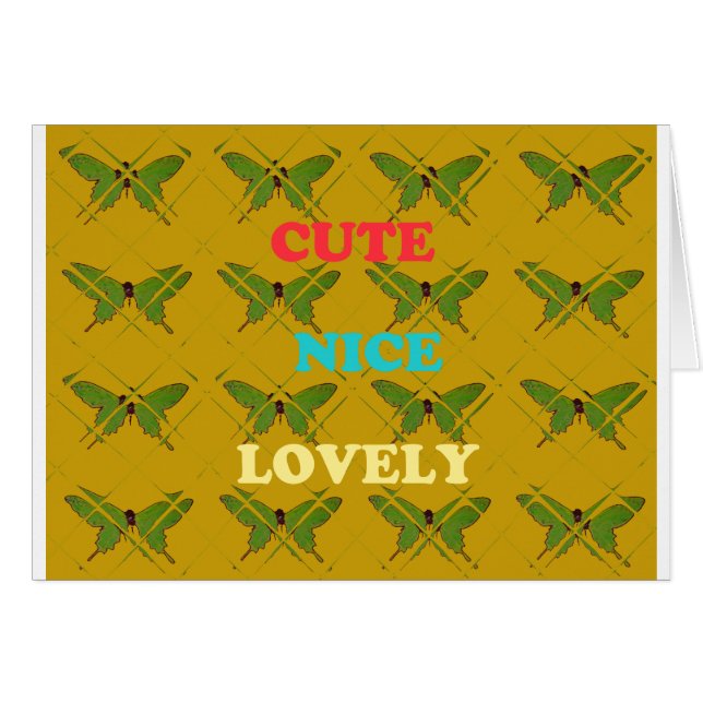 蝶カラフルの装飾：かわいい、素敵、素敵。 (正面横)