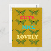 蝶カラフルの装飾：かわいい、素敵、素敵。 ポストカード (正面/裏面)