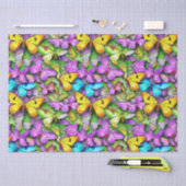 蝶カラフルの 薄葉紙 (クラフト)