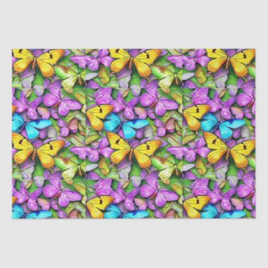 蝶カラフルの 薄葉紙 (正面)