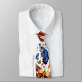 蝶カラフルスケッチ ネクタイ (タイ)