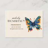 蝶カラフルスケッチ 名刺 (正面)