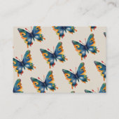 蝶カラフルスケッチ 名刺 (裏面)