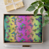 蝶カラフルティッシュペーパー 薄葉紙 (ギフト)