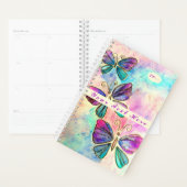 蝶カラフルプランナー – あなたのテキストと年 プランナー手帳 (ディスプレー)