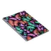 蝶カラフルプリント ノートブック (右側)