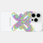 蝶カラフル形幾何学姿 Case-Mate iPhoneケース (裏面 (横))