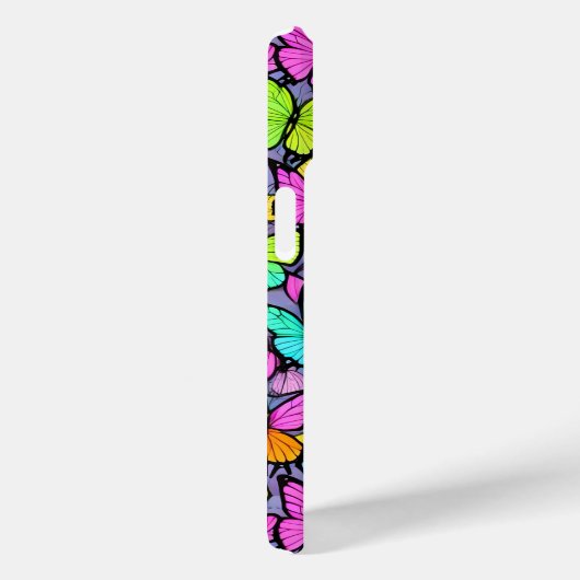 蝶カラフル柄の電話ケース Case-Mate iPhoneケース (裏面 / 右)