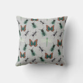 蝶カラフル柄 クッション (裏面)