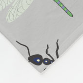 蝶カラフル柄 フリースブランケット (角)