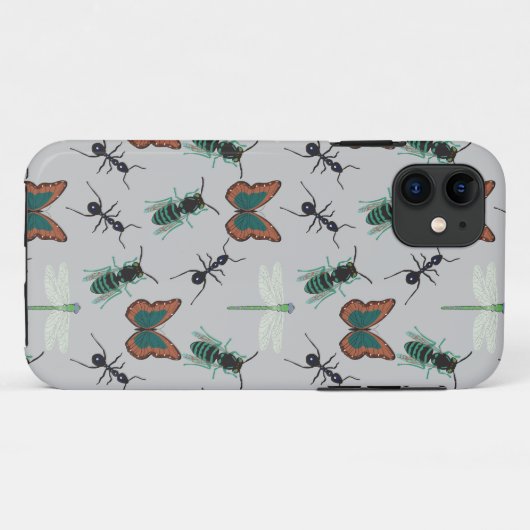 蝶カラフル柄 Case-Mate iPhoneケース (裏面(横))