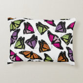 蝶カラフル模様 アクセントクッション (裏面)