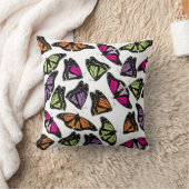 蝶カラフル模様 クッション (ブランケット)