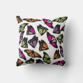 蝶カラフル模様 クッション (裏面)