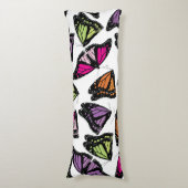 蝶カラフル模様 ボディピロー (正面縦)