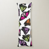 蝶カラフル模様 ボディピロー (裏面 (縦))