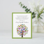 蝶カラフル樹 |写真葬式 サンキューカード (スタンド正面)