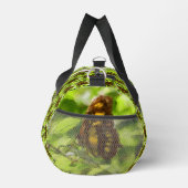 蝶カラフル水色スケッチパーソナライズされた ダッフルバッグ (右)