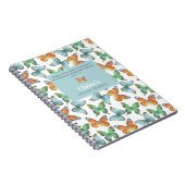 蝶カラフル祈りの言葉カスタムジャーナル ノートブック (右側)