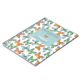 蝶カラフル祈りの言葉カスタムジャーナル ノートブック (左側)