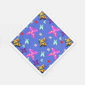 蝶カラフル紙プレート スタンダードランチョンナプキン (角)