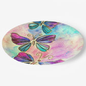 蝶カラフル紙プレート ペーパープレート (アングル)