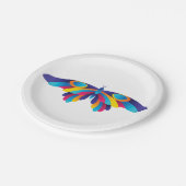 蝶カラフル紙プレート ペーパープレート (アングル)